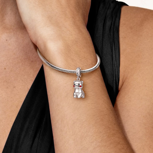 Gnoce Alpaca Charm Platinum-plated Silver Blend_2