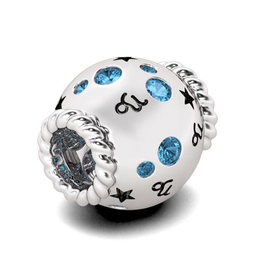 Gnoce "Independent  Capricorn" Zodiac 925 Sterling Silver Bead Charm_2