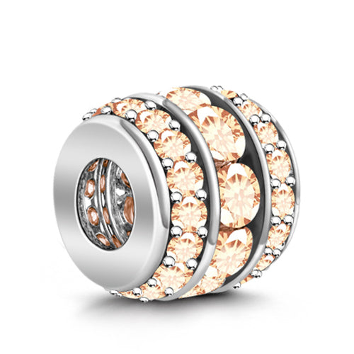 Gnoce "Lucky June"  Alexandrite June Birthstone 925 Sterling Silver Fit For Bracelet Necklace and Choker Gift for her Mom Bead Charm_2