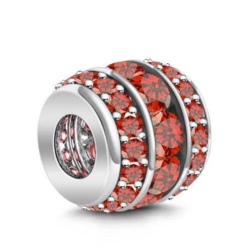 Gnoce "New Beginning" Garnet January Birthstone 925 Sterling Silver Fit For Bracelet Necklace and Choker Gift for her Bead Charm_2