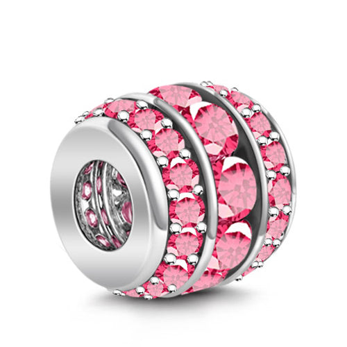 Gnoce "Ruby July" Birthstone Leo Zodiac 925 Sterling Silver Birthday Gift Bead Charm_2