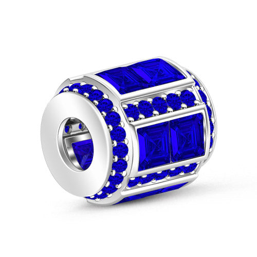 Gnoce "September Birthstone to Be Pride of Your Birth Month" Made of 925 Sterling Silver Sapphire Birthstone Charm_2