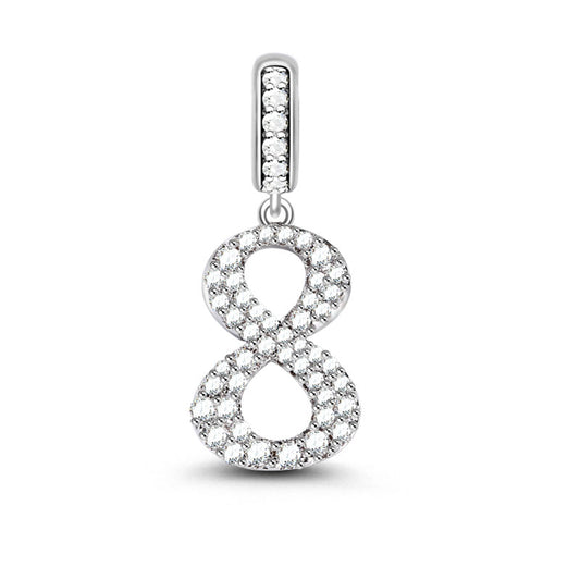 Gnoce "Eternal Happiness" Number Eight Number Theme 925 Sterling Silver Pendant_1