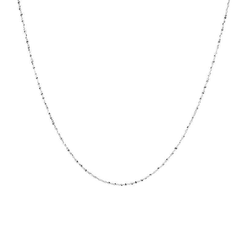 Gnoce "I Miss You" Crafted in 925 Sterling Silver with Gold/Rose Gold Plating Twisted Chain for Adding A Pendant or Charm Gold Curb Link Chain Necklace_1