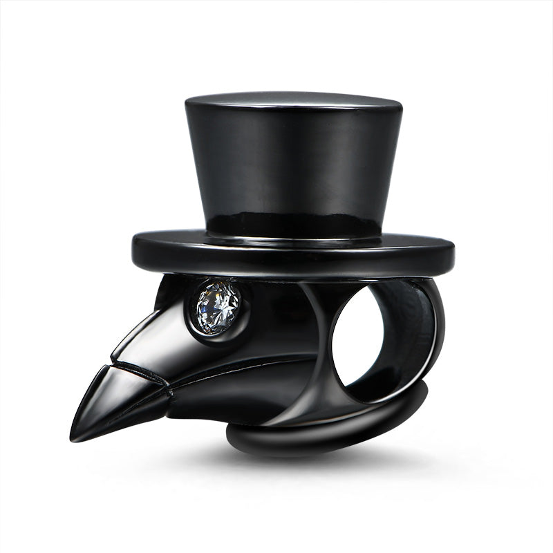 Gnoce "For Your Safety" Doctor Schnabel Charm Bead Sterling Silver with Black Plated_2