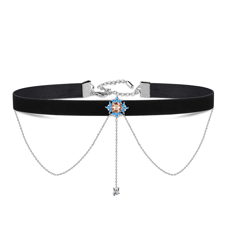 Royal Choker Adjustable Necklace Sterling Silver_1