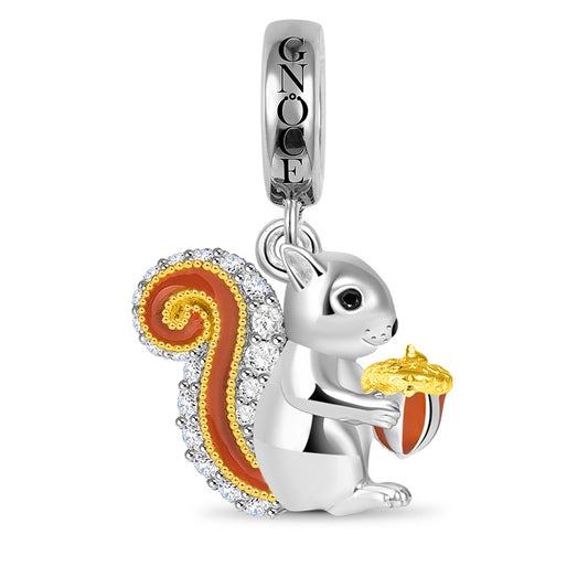 Squirrel Charm Pendant 925 Sterling Silver_1