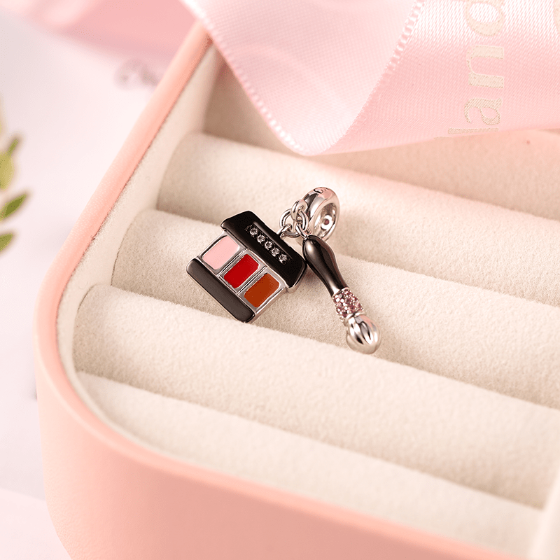 Makeup Tools Pendant Dangle Charm Sterling Silver_2