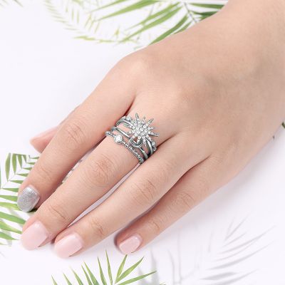Star Moon Stackable Ring