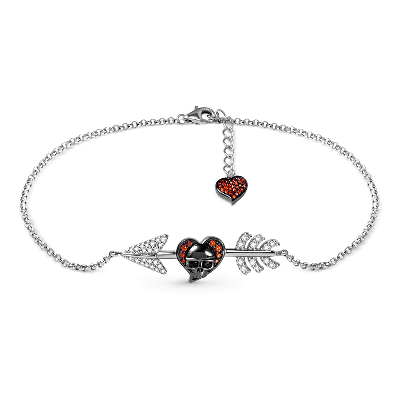Skull Arrow Anklet