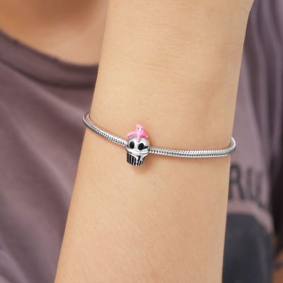 Skull Cup Cake Charm