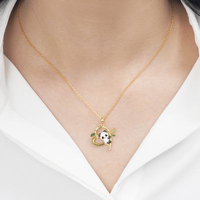 Panda Heart Necklace
