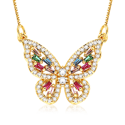 Hollow Butterfly Necklace