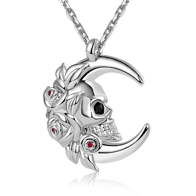 Moon Skull Necklace