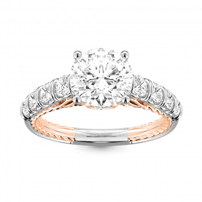 Cable Pave Hola Engagement Ring