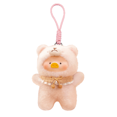 Canned Pig with Movable Joints Plush Pendant