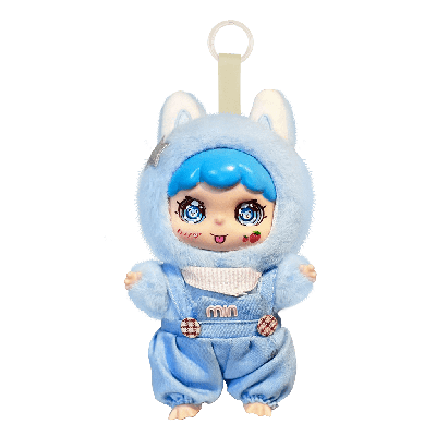 Cloud Bunny Blue Plush Doll Pendant