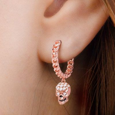 Cystal Skull Earring