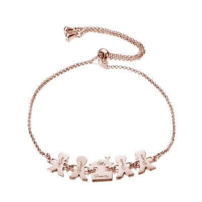 Personalized Heart Bracelet