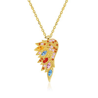 Multicolour Wings Necklace