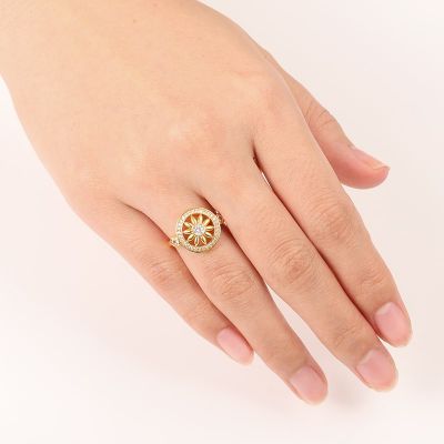 Sunflower Dreamcatcher Ring