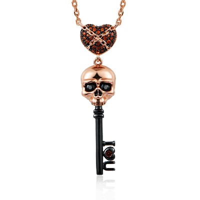 Skull Key Necklace