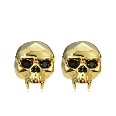 Golden Skull Studs