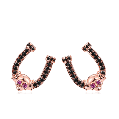 U-type Skull Studs