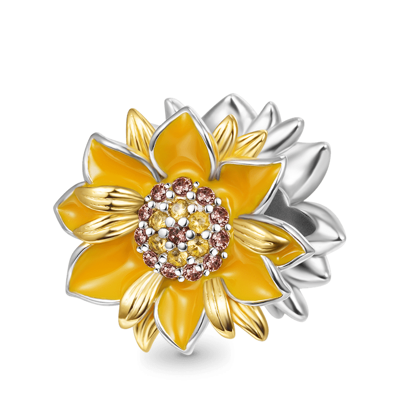Sunflower charms discount in bulk