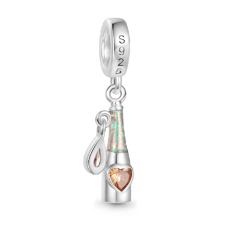 Gnoce Champagne Bottle Pendant Dangle Charm
